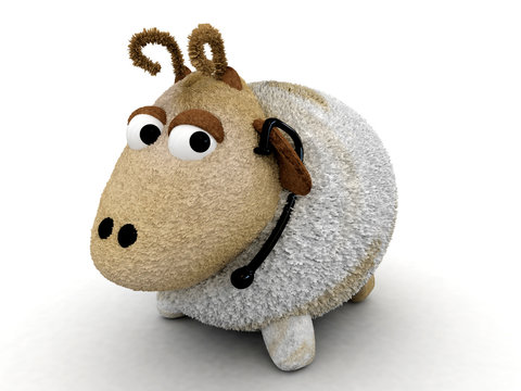 3d Secretary Sheep