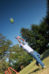 men playing volley ball