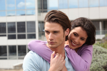 Fototapeta premium Portrait d'un jeune couple