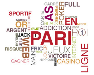 Fototapeta premium mot image, pari en ligne