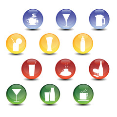 restaurant icon collection vector set