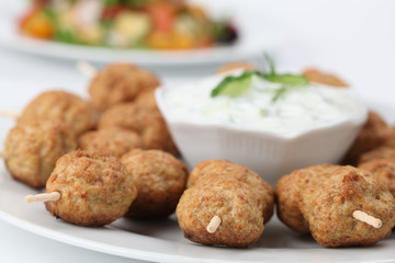 Kebab with tzatziki