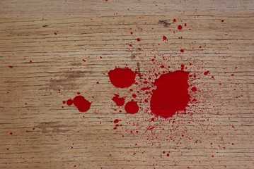 blood on floor
