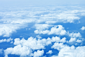 Aerial view of the cloudy sky