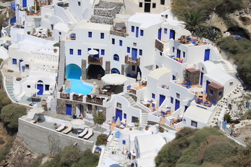 Village d'Oia à Santorin - Cyclades - Grèce