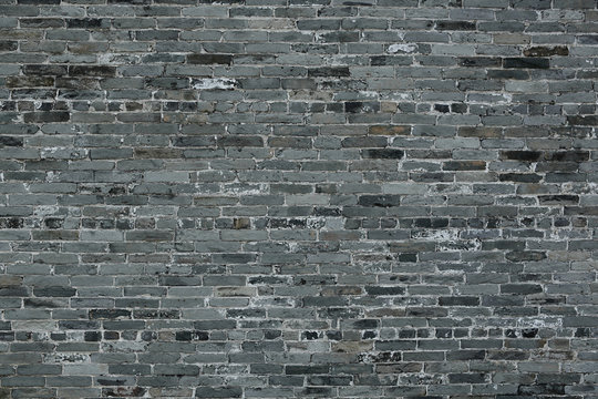 chinese blue bricks wall