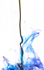 Abstract background of beautiful color smoke waves.