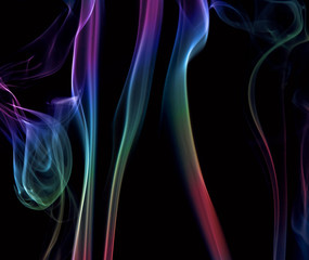 Naklejka premium Abstract background of beautiful color smoke waves.