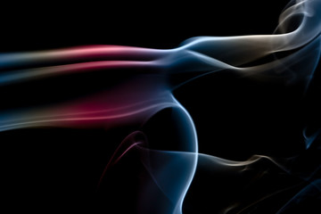 Fototapeta premium Abstract background of beautiful color smoke waves.