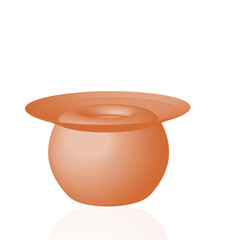 Orangen Vase