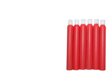 Set of Autoglass Primer Sticks Isolated on White
