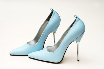 blaue pumps high heels