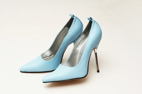blaue pumps high heels