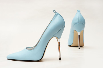 blaue pumps high heels