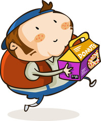 Donuts delivery in rush