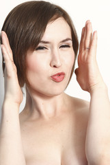 Obraz premium Candid shot of a young and sexy woman