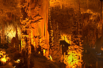 stalactite and stalagmite cave