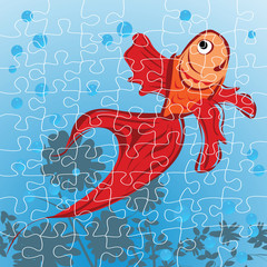 Red fish puzzle