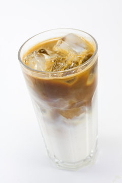 Cold coffee with milk