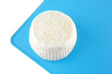 o-shaped cheese on plate