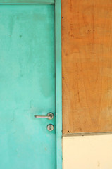 Door of deserted house