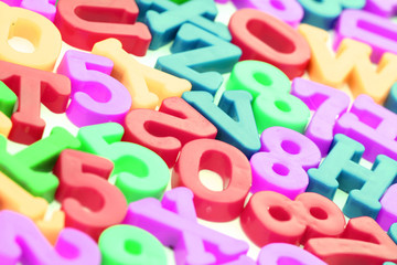 Fototapeta premium Close-up of letters. Great details !