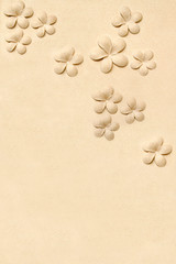 Flower pattern made of sand