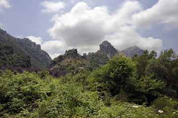 San Severino, dead country in the “gorge of hell”, Salerno,Italy