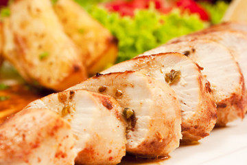Hähnchenbrustfilet mit Ofenkartoffeln