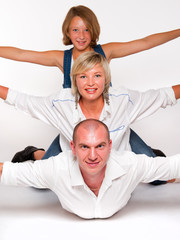 Fototapeta premium Glückliche Familie