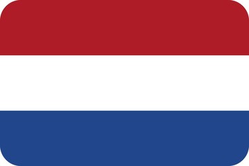 Drapeau des Pays-Bas aux coins arrondis