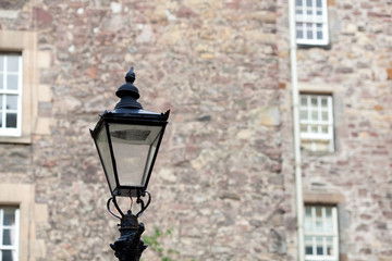 Fototapeta na wymiar Street lamp in Edinburgh, Scotland