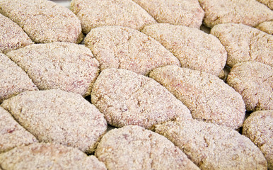 Preparation of cutlets