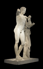 Hermes and Dionysus, ancient Greek statue of Praxiteles - obrazy, fototapety, plakaty
