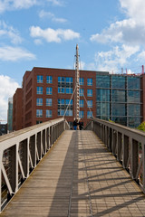 Naklejka premium Brücke zur Hamburger Speicherstadt