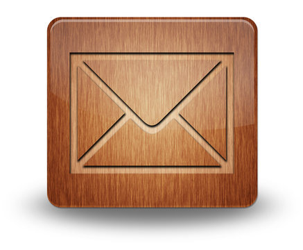 Wooden Icon "E-Mail"