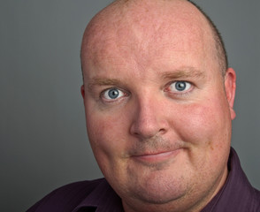 close up portrait of business male in shirt