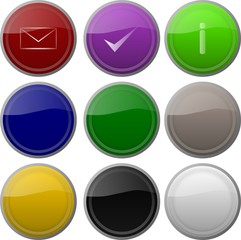 runde Butons mit iconauswahl