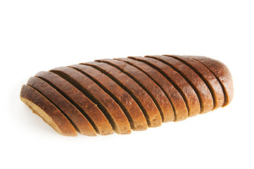 Sliced bread isolated on the white background
