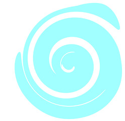 Spiral light blue