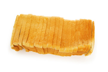 Sliced bread isolated on the white background