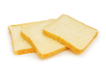 Sliced bread isolated on the white background