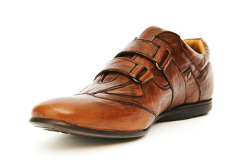 Male shoes isolated on the white background