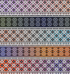 American textile pattern