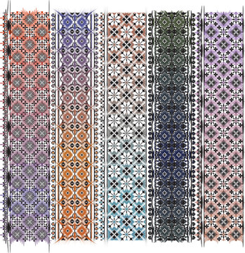 American textile pattern