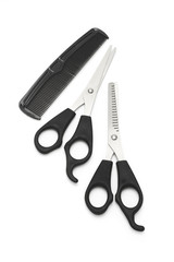 Scissors and comb