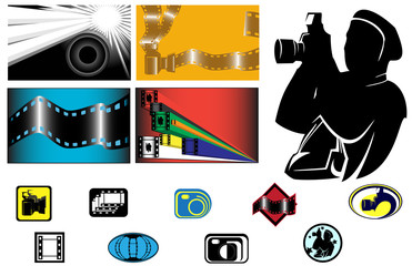 Cards and logos of the photographer