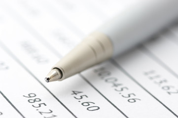 Business still life close-up