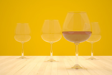 four wineglass