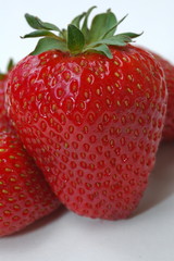 Gros plan d'une fraise.